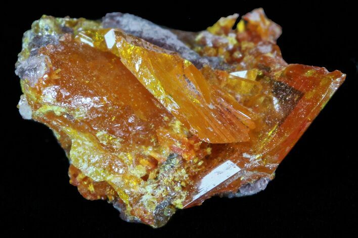 Wulfenite Crystal Cluster - Rowley Mine, AZ #76905